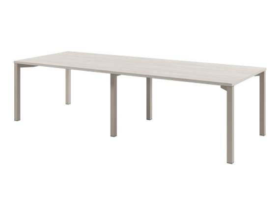 Стол переговоров 2800х1000х750 на 10 человек D-102 Акация Морава/Кашемир серый