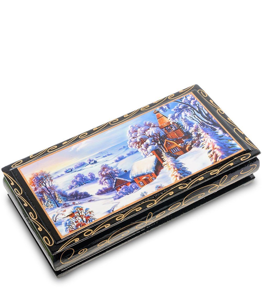 ШК-11/55-A Шкатулка-купюрница в технике декупаж (8х17х4)