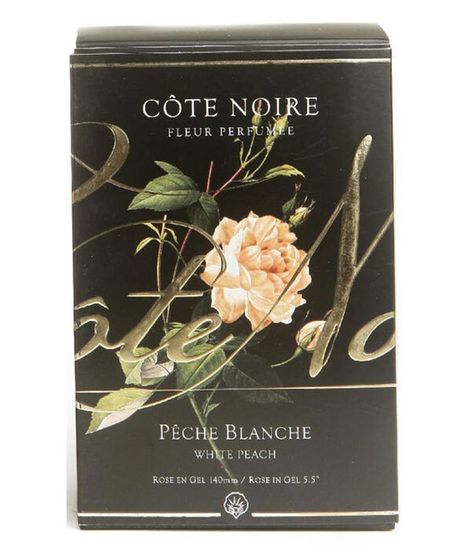 Коралловая роза ароматизированная в черной вазе, Cote Noire