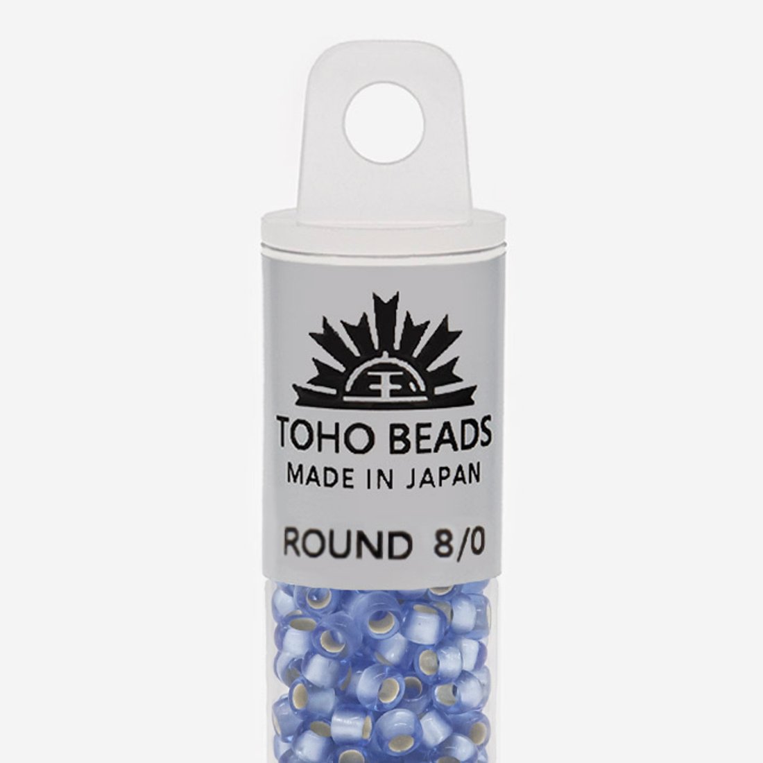 Японский бисер TOHO Round 8/0 (№33F), с внутренним серебрением, прозрачный матовый