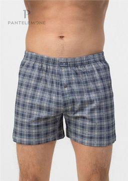 Трусы мужские семейные Pantelemone PMB-425, клетка серая
