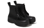 Bottega Veneta Puddle Cow Leather Ankle Boots Men"s Black