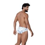 Мужские плавки белые с принтом Clever FRESH SWIMSUIT BRIEF 138101