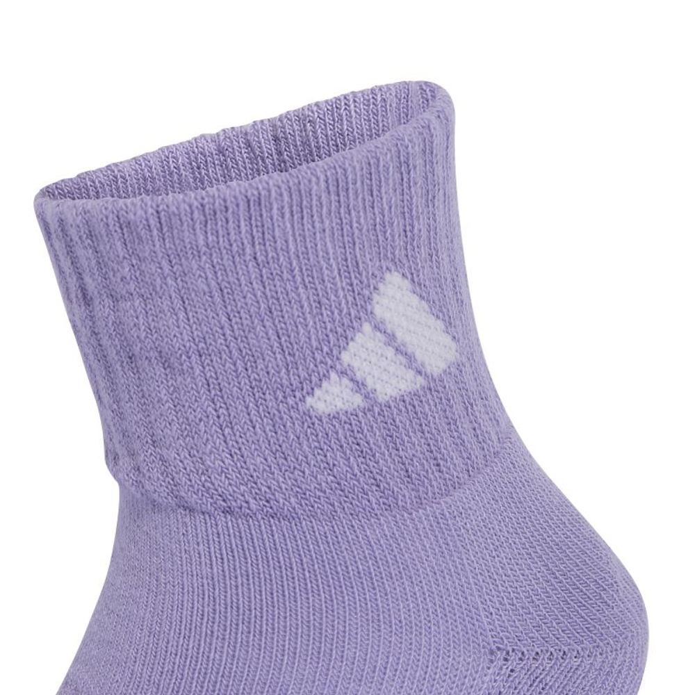 Теннисные носки Adidas Kids Cushioned Ankle 3P - magic lilac/white/clear pink