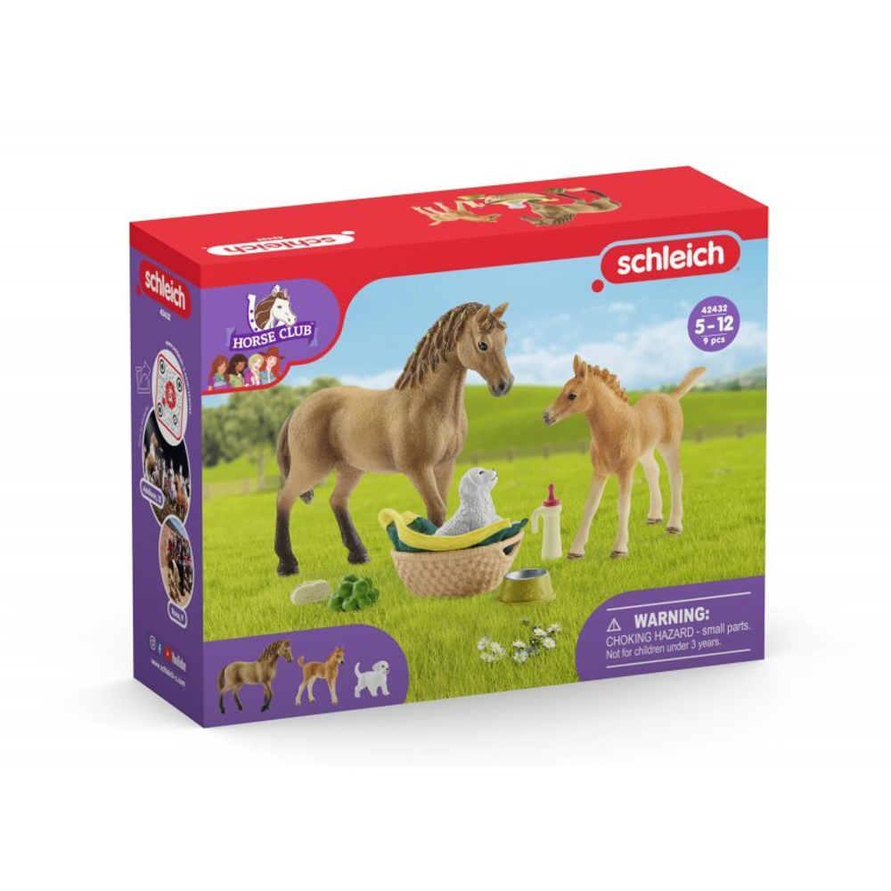 Schleich - Набор для ухода за молодыми животными Sarah 42432X