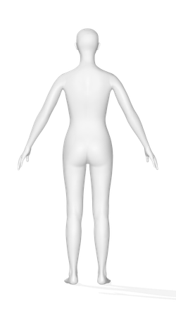 3D аватар манекена Моника