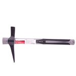 Кирка-молоток печника и каменщика 500 г, фибергласовая обрезиненная рукоятка 385 мм Matrix, 21824