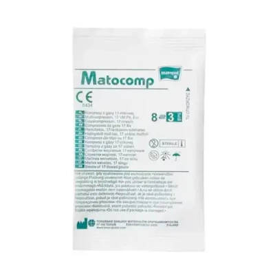 Салфетки стерильные марлевые Matocomp 5х5 см 8 слоев MR-102-B003-001 3 шт