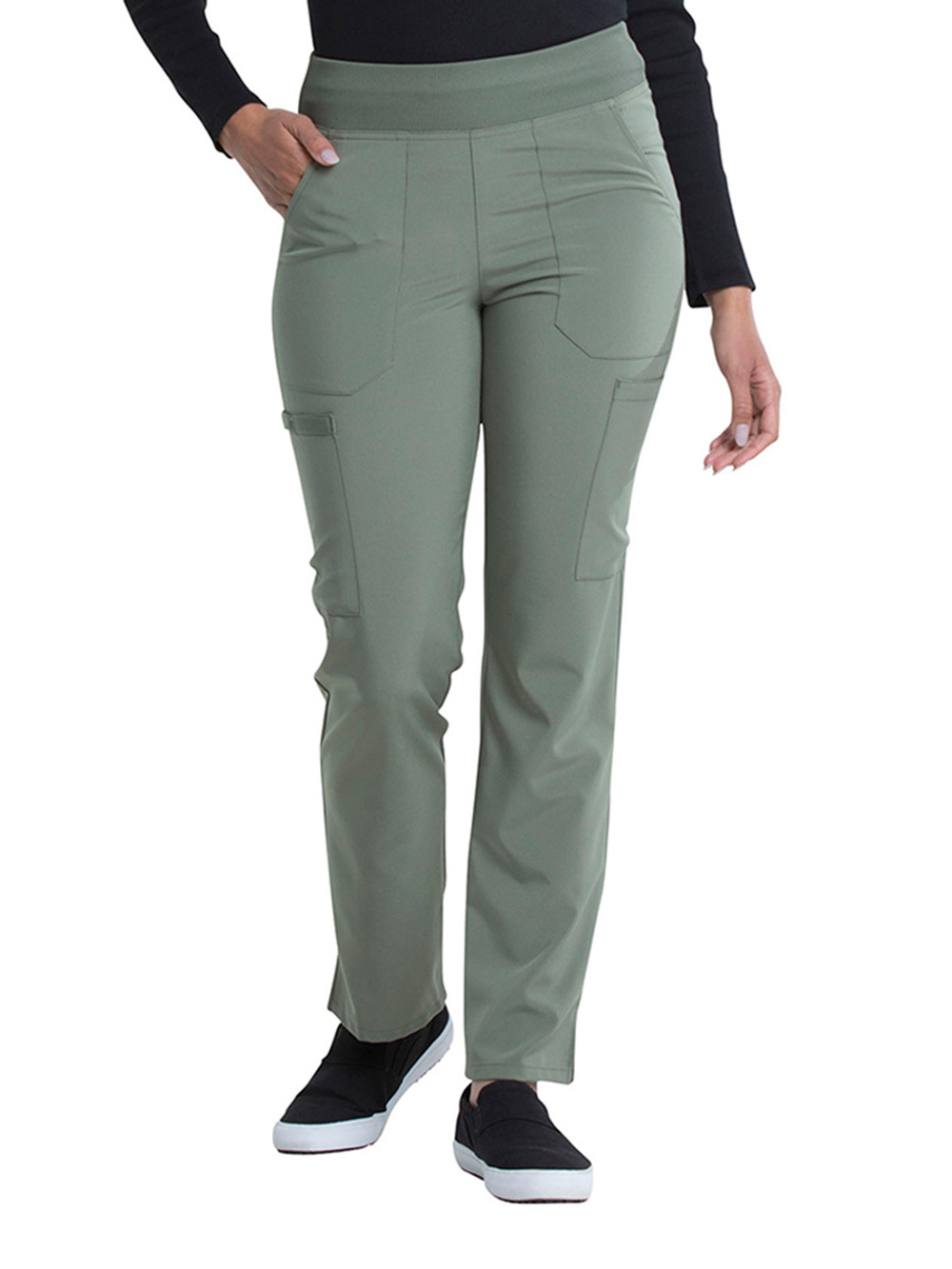 Брюки медицинские женские Dickies DK005 с эластичным поясом, зеленый, 42