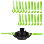 Нож пластиковый 20 шт с диском для двухсторонней установки для триммера Greenworks (2963607)