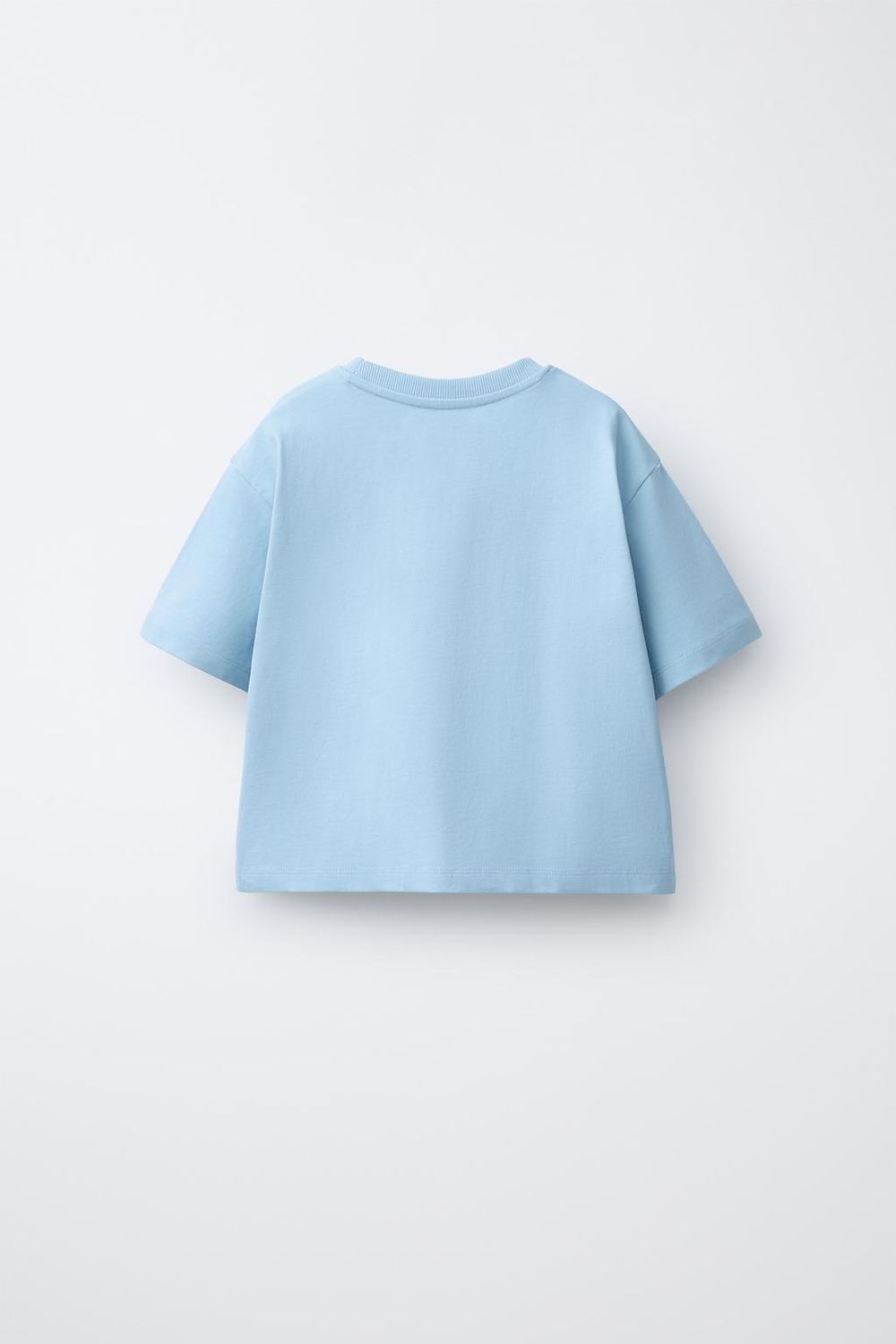 ZARA ФУТБОЛКА С НАДПИСЬЮ, СИНИЙ