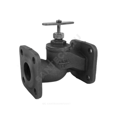 Клапан запорный чугун 15кч19п Ду 25 Ру16 Тмакс=200 оС фл с маховиком RMCX