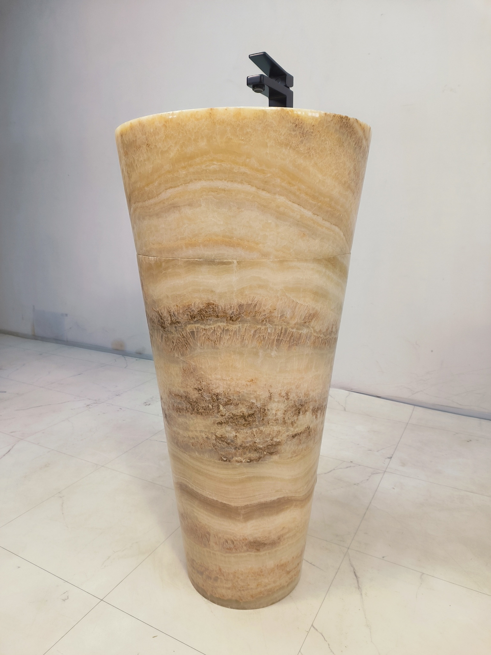 Раковина напольная из оникса Yellow ON-61346 (45*45*90)