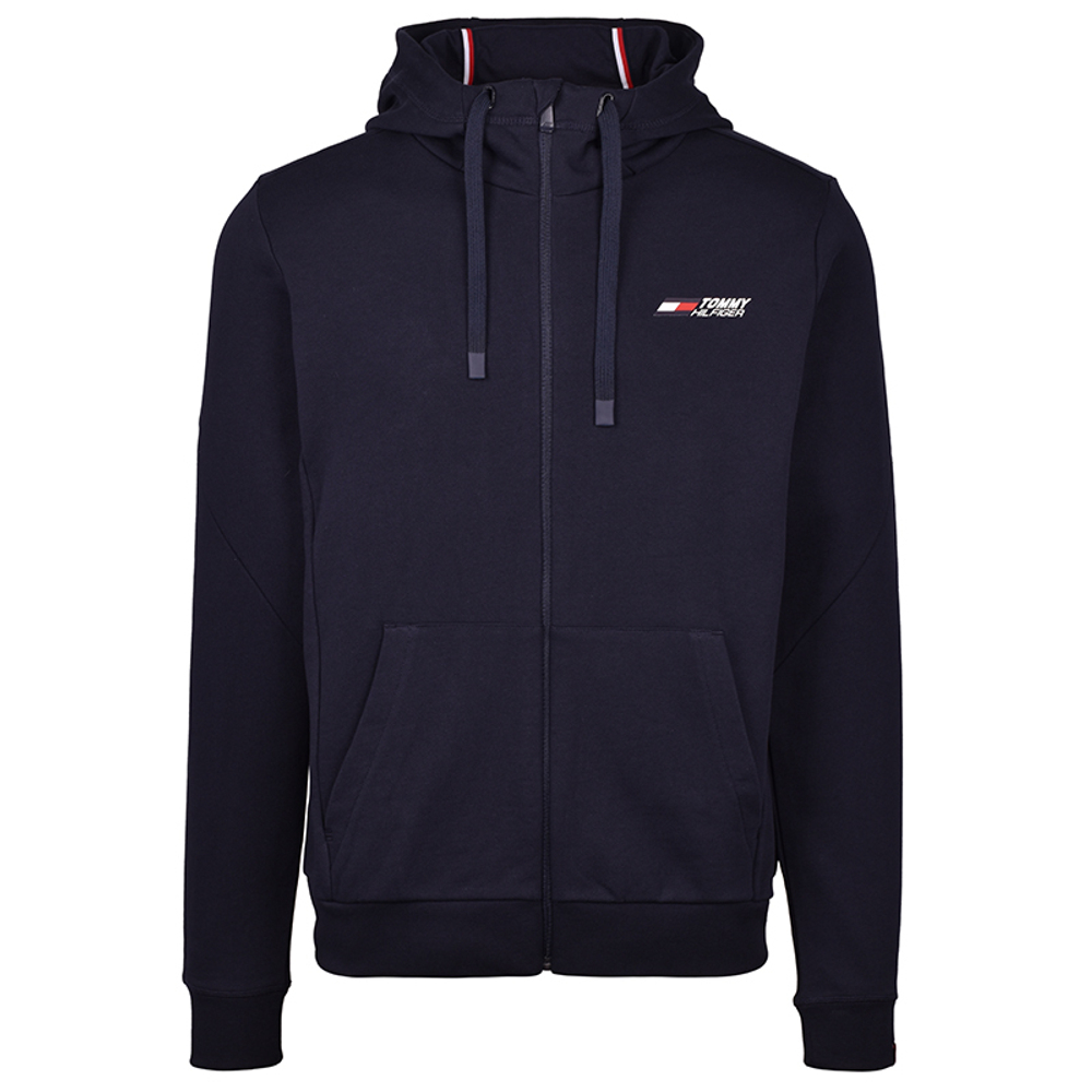 Мужская кофта теннисная Tommy Hilfiger Essentials FZ Hoody - desert sky