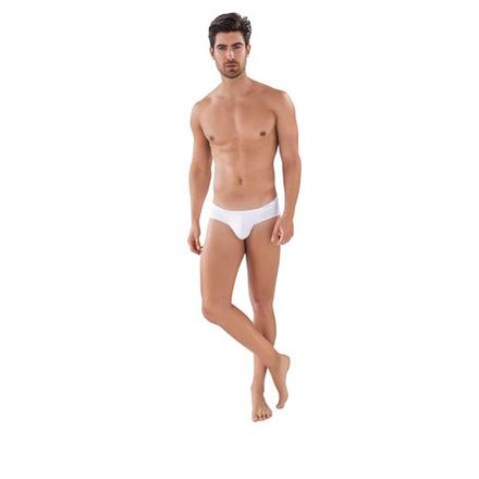 Мужские трусы брифы белые Clever Moda Clever Moda LATIN BRIEF 087301