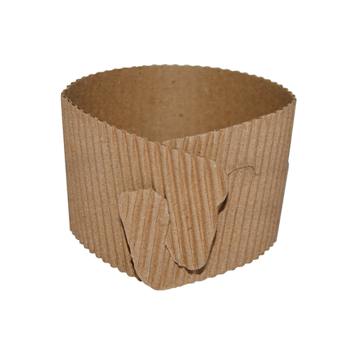 Манжета на стакан 2-сл картон б/печати 50 шт 10/500