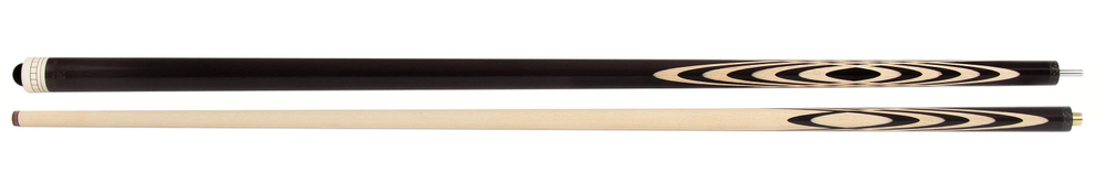 Кий для русского бильярда Охотник 14 запилов (граб, черный граб)