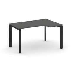 Style Project Стол рабочий эргономичный SN-59P.SPA-022(R) Антрацит/Металл Черный/Черный Заглушка 158