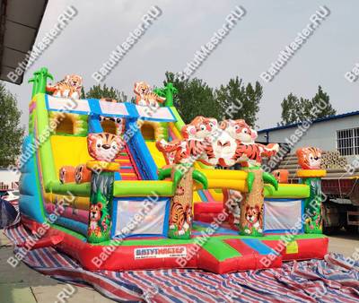 Коммерческий батут "Тигриная страна 2" 10*6*6 м