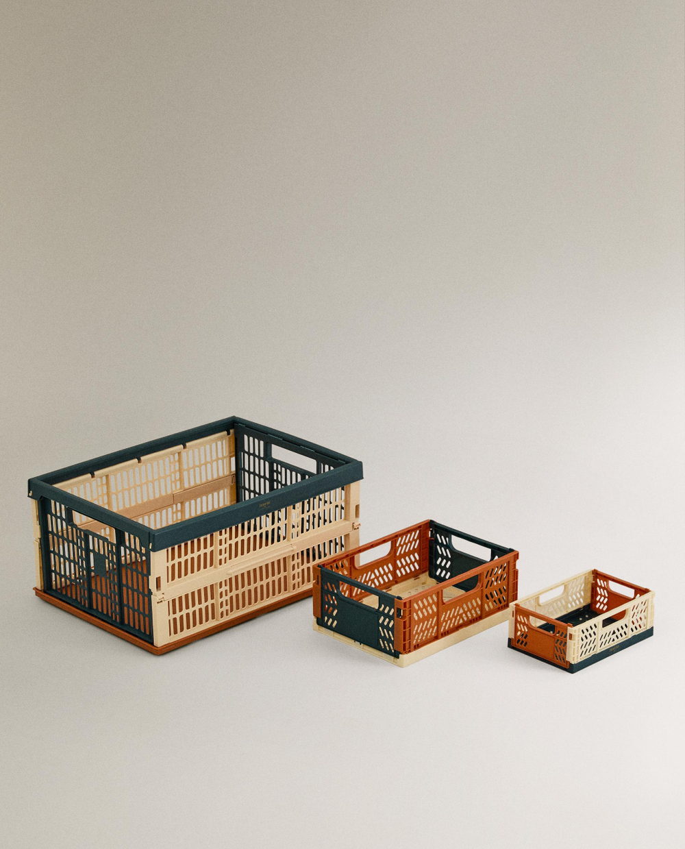 Zara Home Коробка для хранения изо льна, цвет разноцветный, 21 см