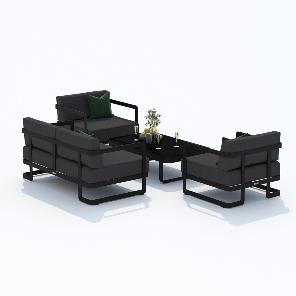 Лаунж зона Ideal Patio СИЛЕНА антрацит - каркас карбон