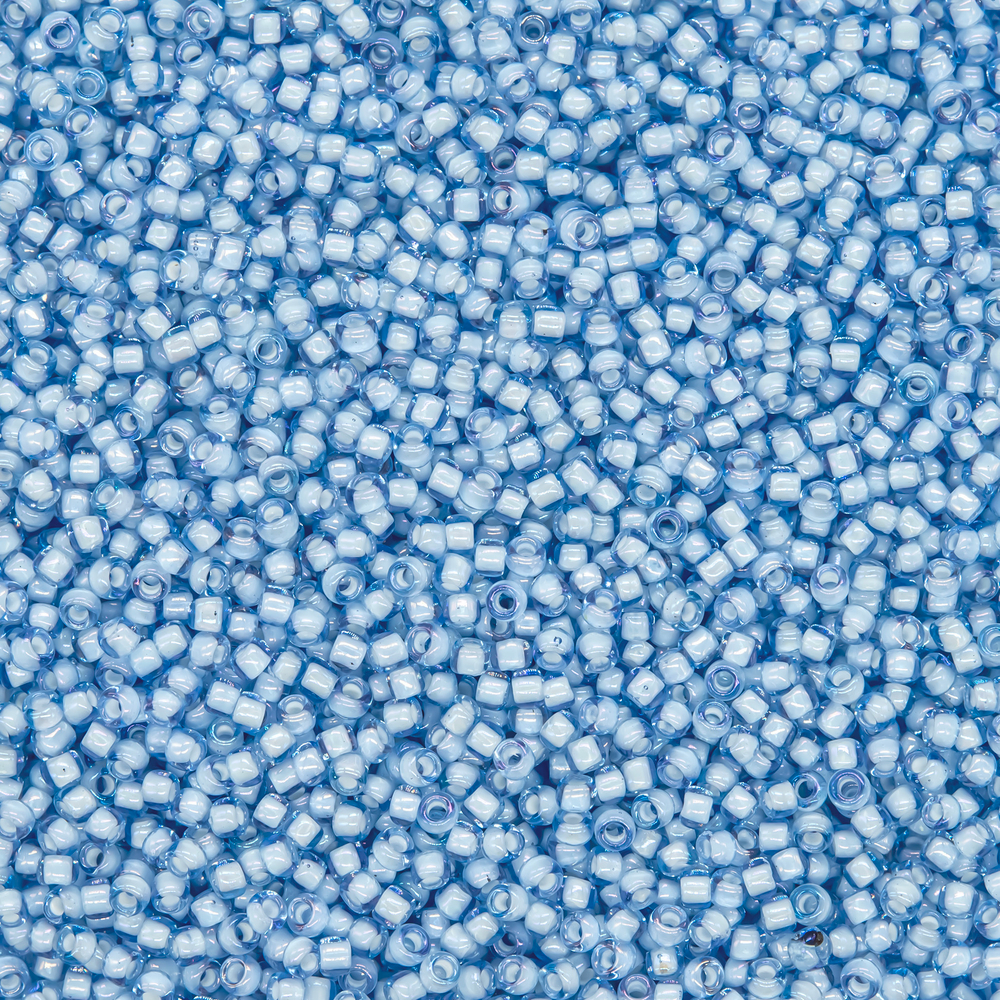 Японский бисер TOHO Round 15/0 (№933), окрашенный изнутри прозрачный
