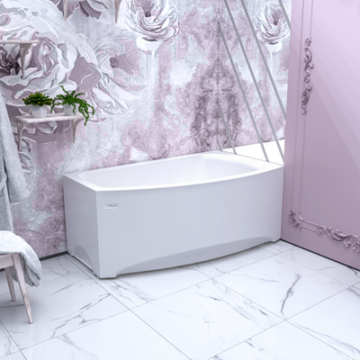 Акриловая ванна Мэри 140х80 (правосторонняя), каркас