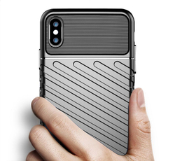 Чехол для iPhone X (XS) цвет Black (черный), серия Onyx от Caseport