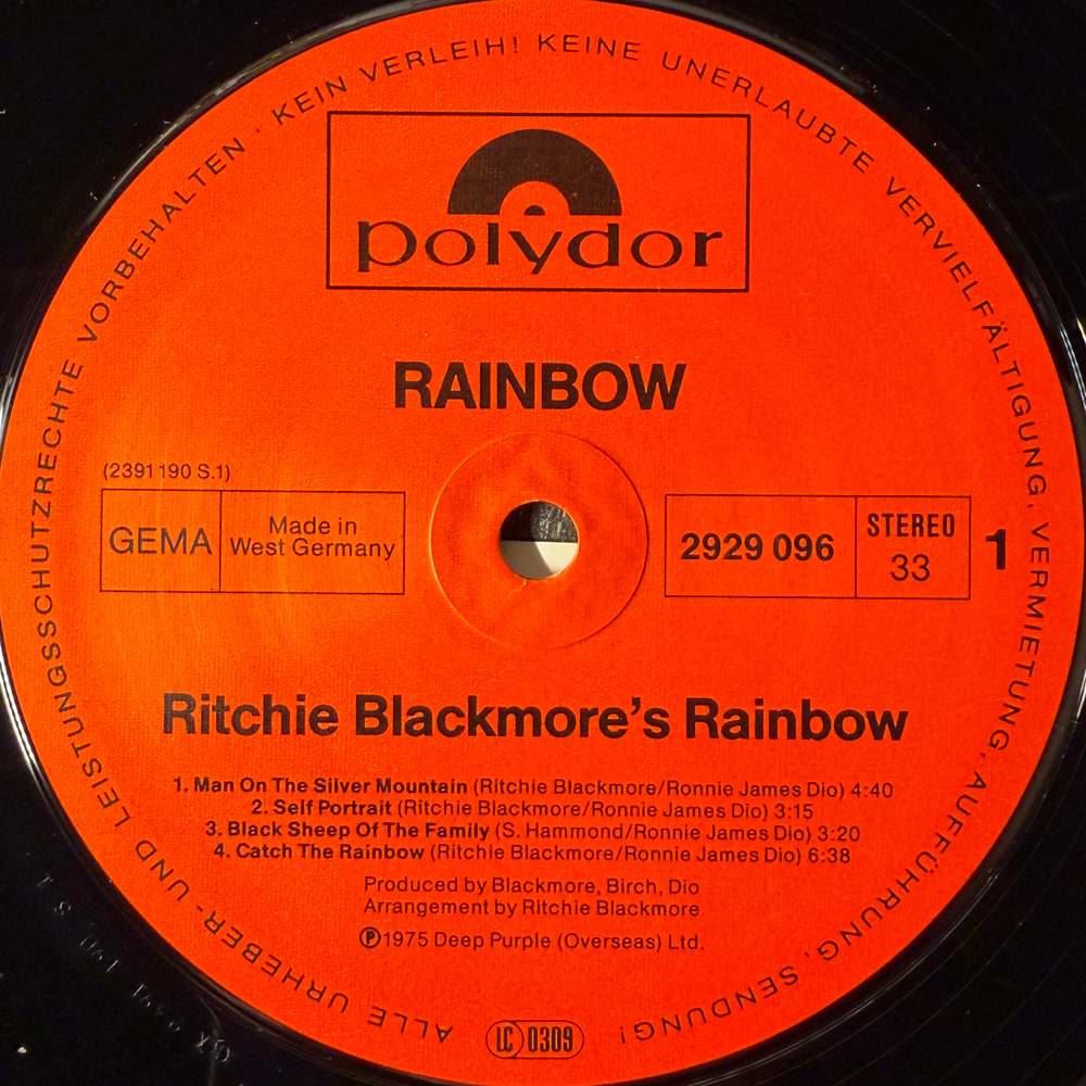 Rainbow ‎– Ritchie Blackmore's Rainbow (Германия)