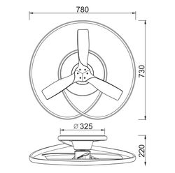 8235 Люстра потолочная-вентилятор OCEAN
