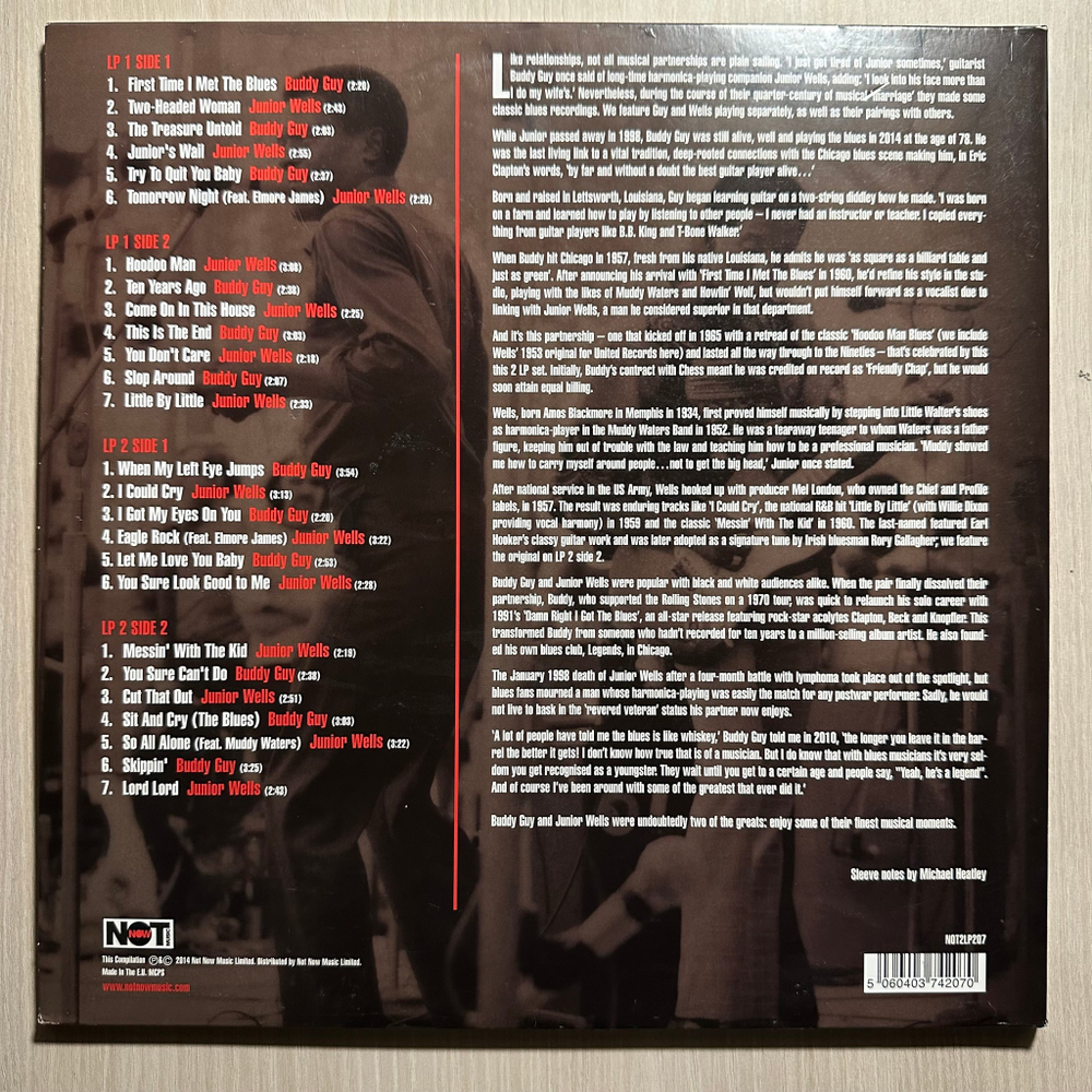 Buddy Guy & Junior Wells - Pure Raw Blues 2LP (Европа 2014г.)