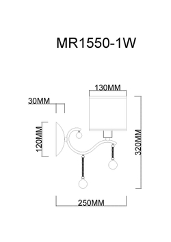 Бра MyFar Dante MR1550-1W