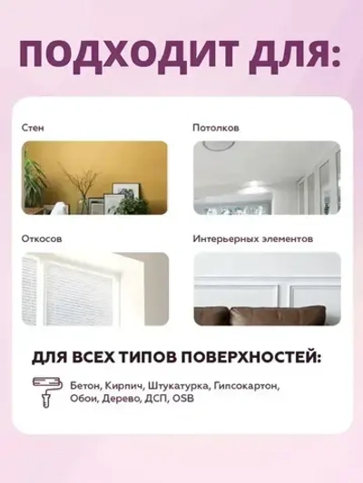 Краска для стен и потолков моющаяся Svetofor F15 Белая 7 кг, латексная, матовая, акриловая, без запаха растворителей