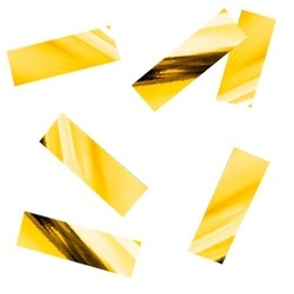 Конфетти "Прямоугольные золотые" фольгированные, 500 гр