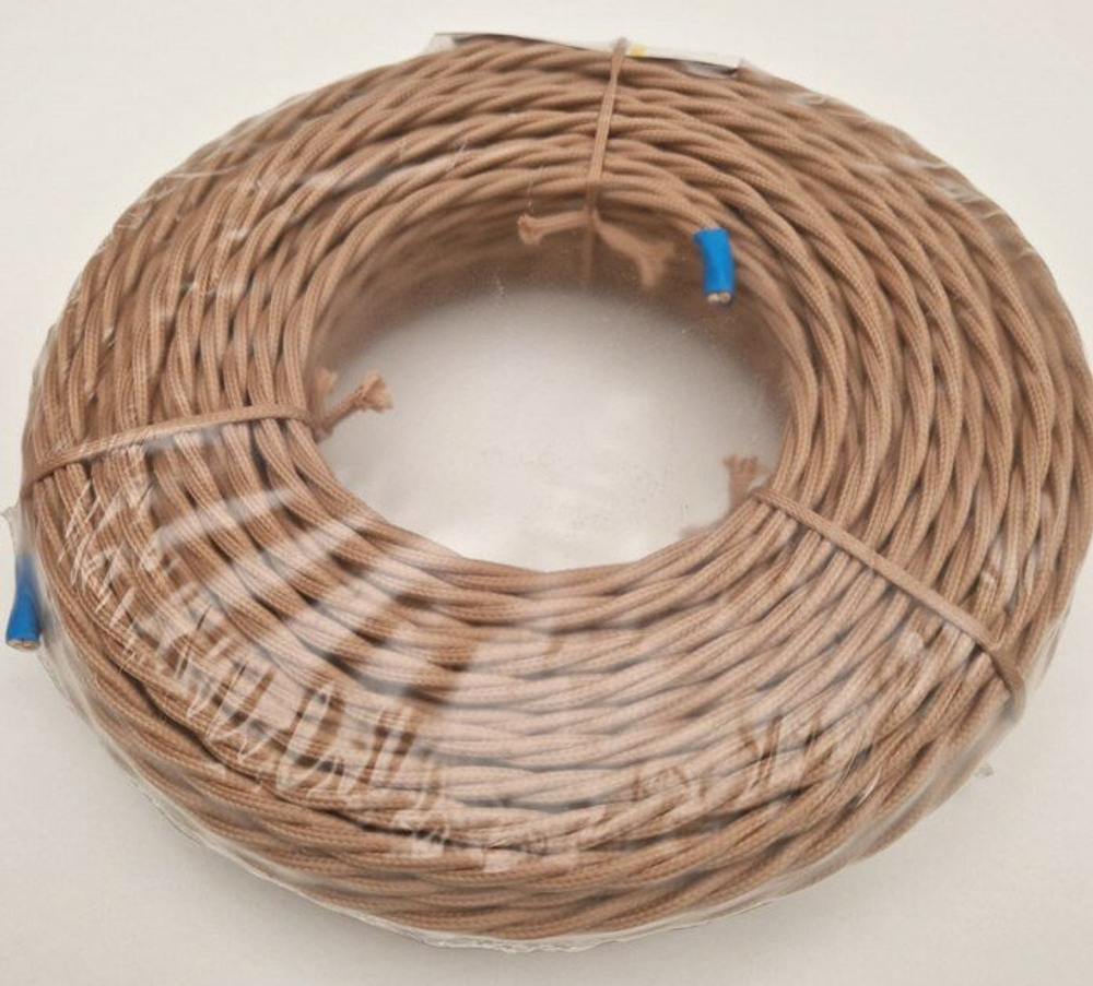 Ретро провод витой Какао Interior Wire Twist Магус ТМ ПВР-ККО / 3х1,5
