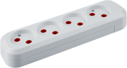 Колодка Navigator 61 587 NCA-BL01-04-X-WH 4гн б/з АБС пластик