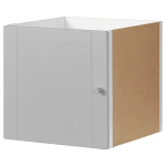 Вставка с дверцей - KALLAX IKEA/КАЛЛАКС ИКЕА, 33х33 см, бежевый/серый