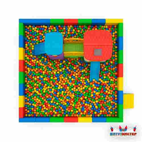 Сухой бассейн с игровыми домиками «Детский мир», 5×4,4×1,6 м