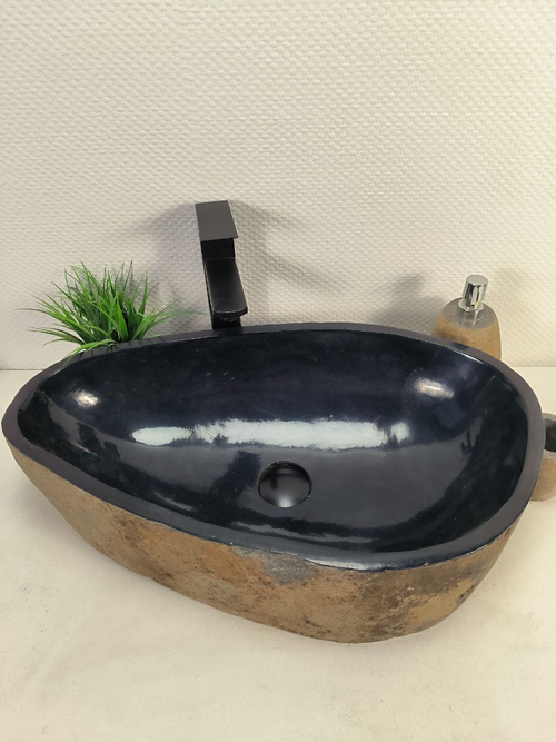 Раковина из речного камня RS-65627 61*35*15 0857