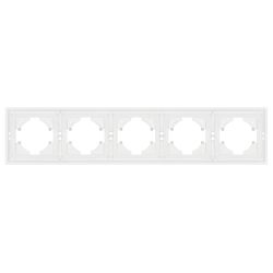 Рамка пластиковая FRM-TENDO-SFPL-5-WH (Arlight, Матовый белый) 054660