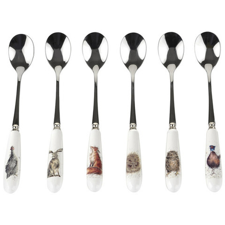 Набор ложек чайных 6шт 15см Забавная фауна подарочная коробка Royal Worcester