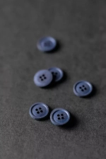 Хлопковые пуговицы 15mm – Dark Navy