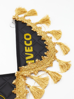 Вымпел тройной IVECO (экокожа, черный с золотыми кисточками)