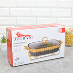 Мармит с подогревом, керамический с крышкой Z-1313