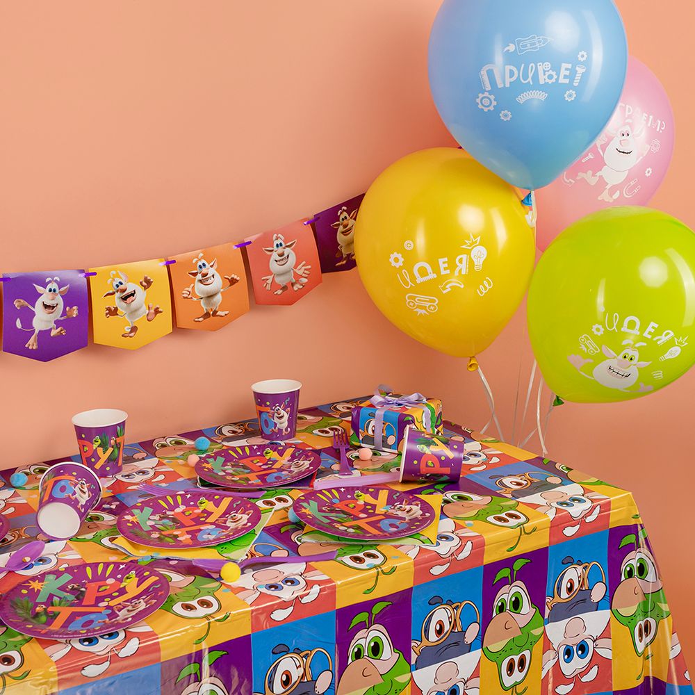 Шар (12''/30 см) Буба, Играем Вместе, Ассорти, пастель, 2 ст, 10 шт.