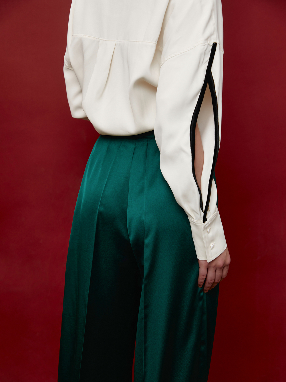 Брюки Valio Satin Green