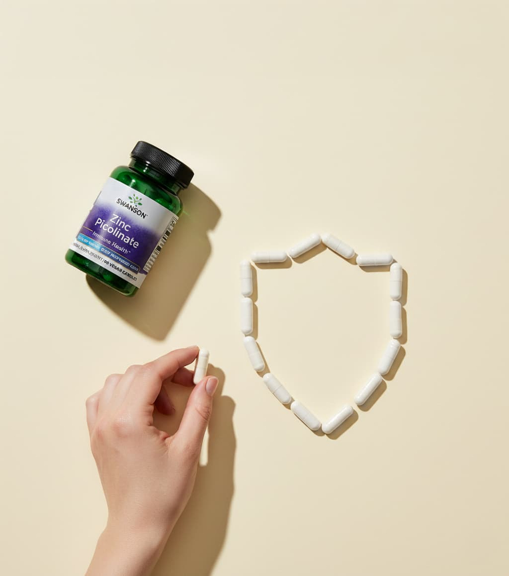 Swanson Vitamins, Пиколинат цинка, 22 мг, 60 капсул
