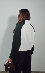 Костюм спортивный из хлопка с поло на замке