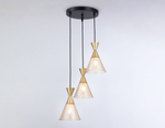 Подвесной светильник TR3175/3 BK/GD черный/золото E27/3 max 60W D360*1000