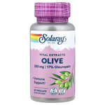 Solaray, Vital Extracts, оливы, 60 растительных капсул